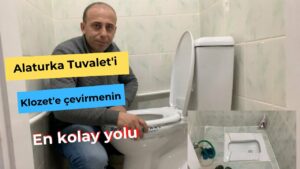 İzmit Alaturka Tuvaleti Alafrangaya Çevirmek